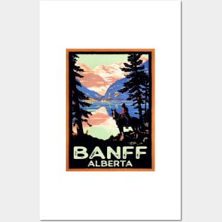 Banff Alberta Canada Mounty National Park RCMP Posters and Art